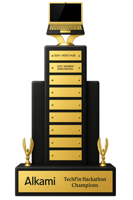 Alkami TechFin Award Trophy